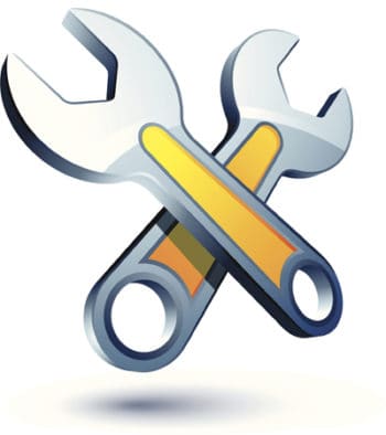 Icon of two cross-crossed wrenches on a white background http://www.beboy.fr/is/dynamics.jpg