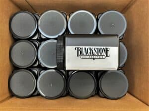 A box of Blackstone's free test kits