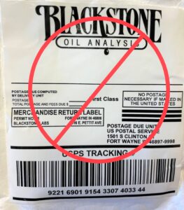 Example of old Merchandise Return label