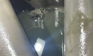 Solids in the oil pan