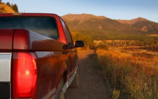 truck on a dirt road