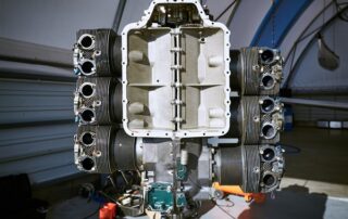 Example of a horizontally opposed aircraft engine