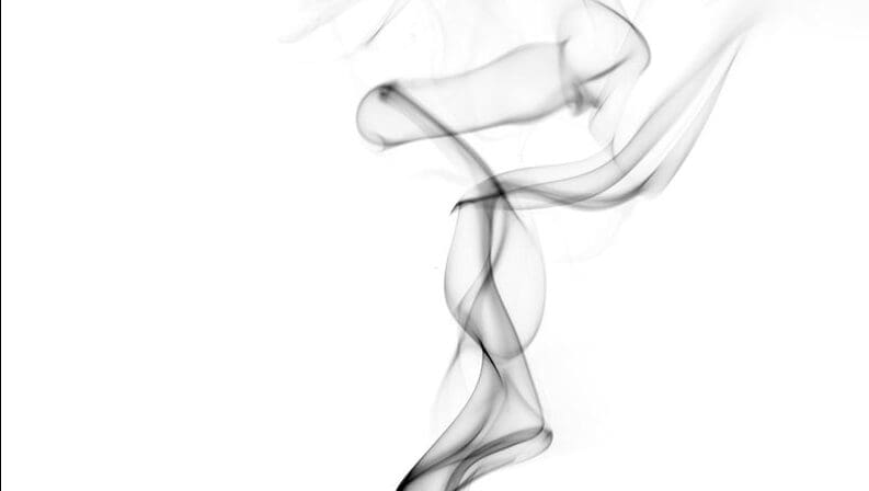 Vapors With Outline smoky vapors on white background