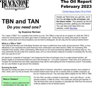 sample of Blackstone's newsletter, The Oil Report