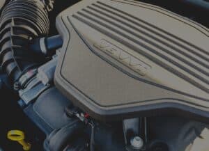 Image of an engine with VVT stamped on it