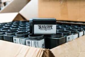 A box of free oil sample kits from Blackstone Labs