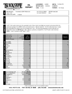 Luke's BMW motorcycle oil report