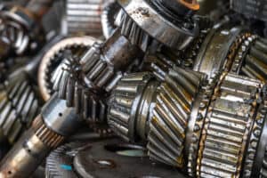 Oily transmission gears