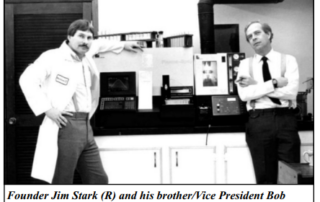 The Blackstone Boys next to their new spectrometer and looking sharp in the late 80s