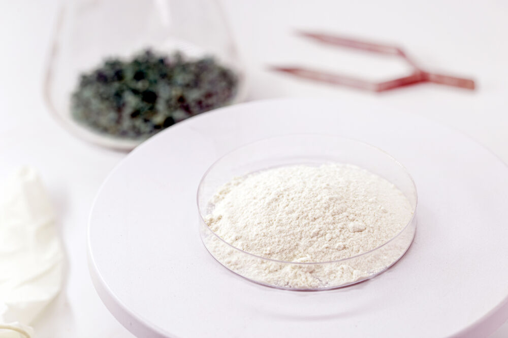 Ash in a petri dish on a scale