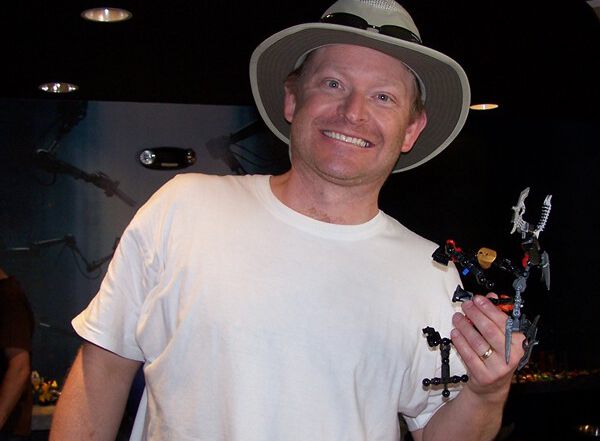 Ryan holding a lego tool